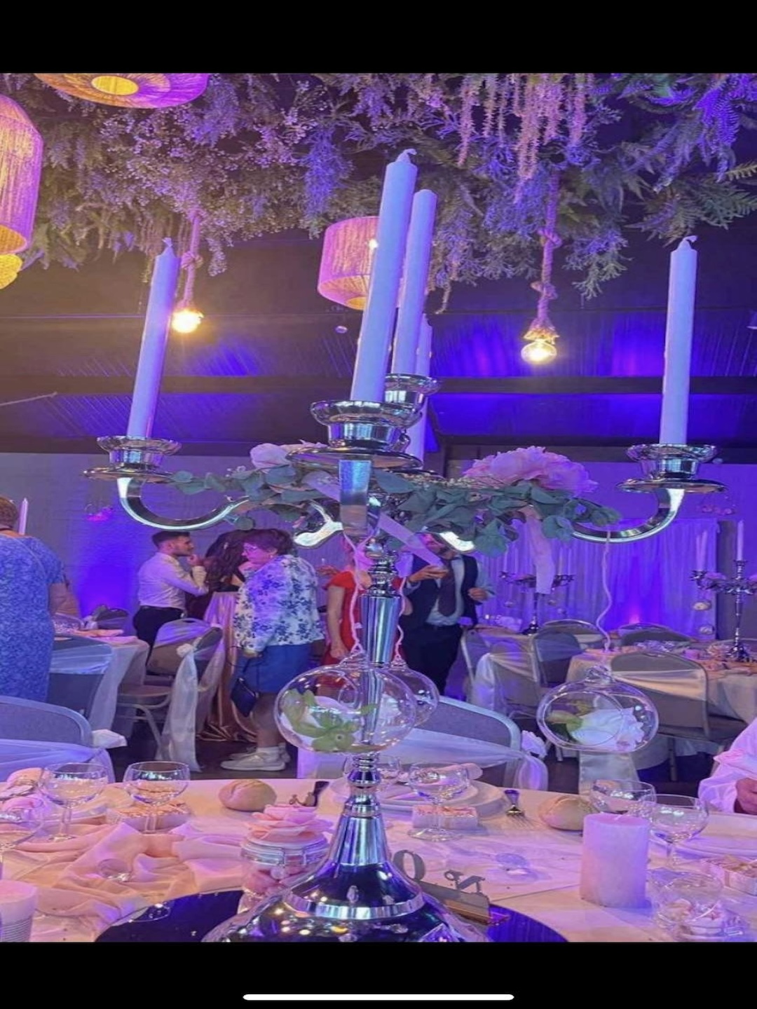 Chandelier-argent